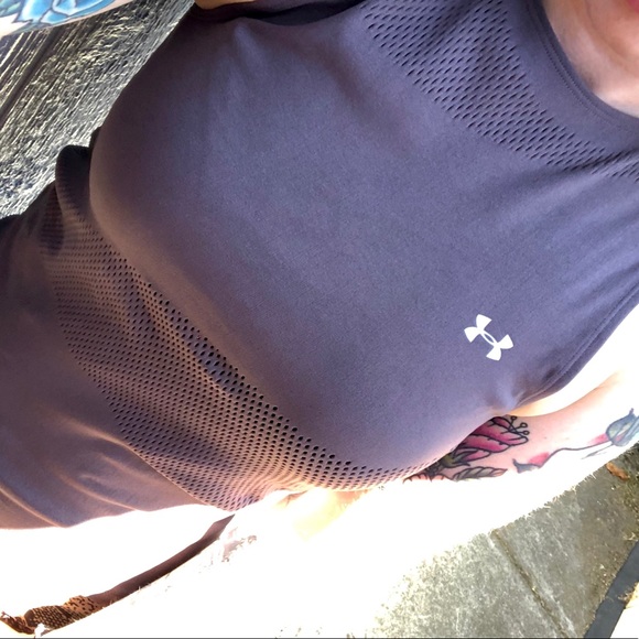 NWT Under Armour tank top seamless grey/purple ash - Picture 11 of 16